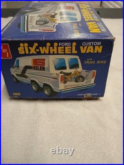AMT Ford Custom Six-Wheel Van with Trail Bike 125 Unassembled Plastic Model Kit