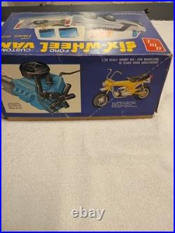 AMT Ford Custom Six-Wheel Van with Trail Bike 125 Unassembled Plastic Model Kit