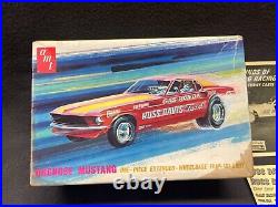 AMT Gas Ronda Longnose Mustang Funny Car Model Sealed Inside T307 with Record RARE
