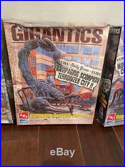 AMT Gigantics Model Kits. Lot of 3. Mantis, Tarantula & Scorpion. Factory Se