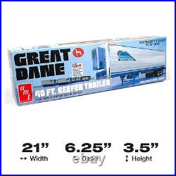 AMT Great Dane 40' Reefer Trailer 125 Scale Model Kit