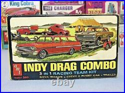 AMT INDY DRAG TEAM COMBO#T357-300 1/25 MPC CHEVROLET NOVA & CHEVY II F/C 3n1 KIT