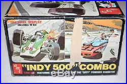 AMT Indy 500 Combo U/B 1/25 Scale Plastic 2 Car Model Kit withGrandstand Diarama
