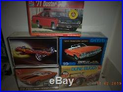 AMT Lot, Plastic model car kits, 5 New Cars, only the good stuff