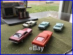 AMT Lot of 5, Mustangs & Corvettes 143 Scale Assembled Snap Together Model Kits