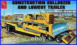 AMT Lowboy Trailer & Bulldozer Combo 125 scale model kit 1218