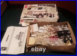 AMT Matchbox 125 Peterbilt 359 Model Kit Bausatz Maquette Rare 6657 Started