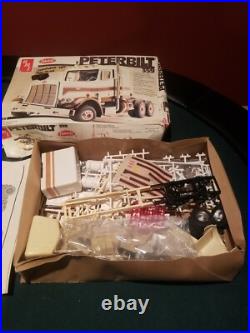 AMT Matchbox 125 Peterbilt 359 Model Kit Bausatz Maquette Rare 6657 Started