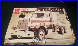 AMT Matchbox 125 Peterbilt 359 Model Kit Bausatz Maquette Rare 6657 Started