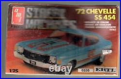 AMT Model 1972 CHEVELLE SS 454 1/25 KIT # 6536 MOLDED IN COLOR SEALED BOX