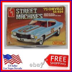 AMT Model 1972 CHEVELLE SS 454 1/25 KIT # PK4177 MOLDED IN COLOR NIB From 1982