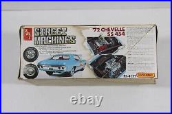 AMT Model 1972 CHEVELLE SS 454 1/25 KIT # PK4177 MOLDED IN COLOR NIB From 1982