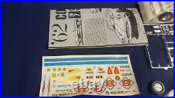 AMT Model Kit 1962 Corvette 3 in 1 Customizing Hardtop Decals Instructions READ