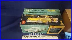 AMT Model Kit 58 Chevy Impala Two-Door Hardtop 3 in 1 Instructions Decals VG