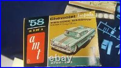 AMT Model Kit 58 Chevy Impala Two-Door Hardtop 3 in 1 Instructions Decals VG
