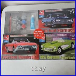 AMT Model Kit Value Pack 62 Thunderbird, 60 Starliner, 57 Corvette