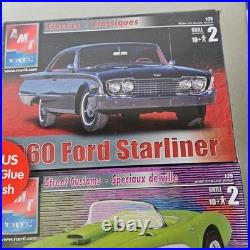 AMT Model Kit Value Pack 62 Thunderbird, 60 Starliner, 57 Corvette