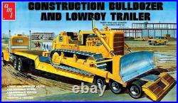 AMT Models 1218 1/25 Construction Bulldozer and Lowboy Trailer (2 Kits)