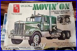 AMT NBC Movin' On Kenworth Truck Tractor Model Kit 1/25 Scale Open box