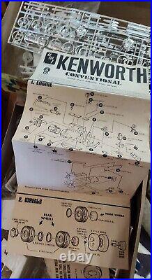 AMT NBC Movin' On Kenworth Truck Tractor Model Kit 1/25 Scale Open box