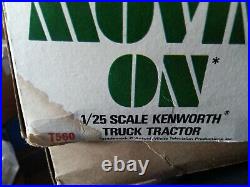 AMT NBC Movin' On Kenworth Truck Tractor W-925 Model Kit T560 1/25 Scale FS 1974