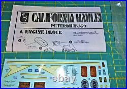 AMT Peterbilt California Hauler 359 Retro Deluxe OPEN BOX NEW Kit #AMT866/06