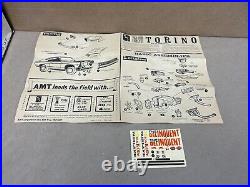 AMT RARE ORIGINAL 1968 Ford Fairlane Torino GT Model Kit #5168-200 PARTS LOT BOX