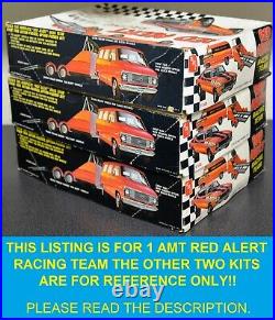 AMT Red Alert Racing Team Drag Chevelle, Van & Trailer Please Read Description