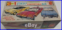 AMT SMP -3 in 1,1960 Customizing Convertible Kit, Box, Decal, UN-Built, Instructions