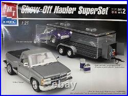AMT Show-Off Hauler Super Set 1991 125 ModelChevy Stepside&57 Corvette&Trailer