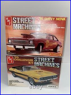 AMT Street Machines 76 Chevy Nova + AMT 70 Challenger R/T Car Model Kits