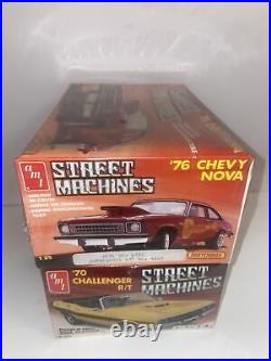 AMT Street Machines 76 Chevy Nova + AMT 70 Challenger R/T Car Model Kits