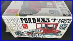 AMT Street Rods 1925 Ford Model T Coupe 1/25 Scale 1973 Model Kit FACTORY SEALED