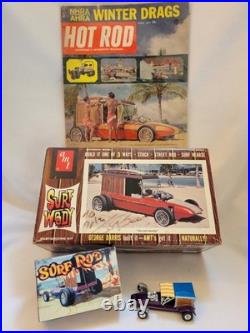 AMT Surf Woody Signed By George Barris 1965 Hot Rod Magazine Mini Replica Set