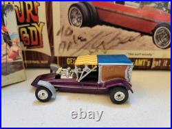 AMT Surf Woody Signed By George Barris 1965 Hot Rod Magazine Mini Replica Set
