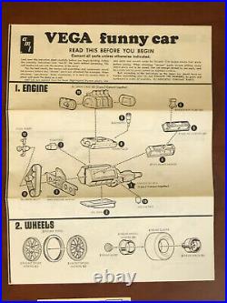 AMT T381-225 Chevy Kammback Wagon Vega Van Funny Car Model Kit 1/25 Scale 1971