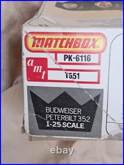 AMT #T551 PETERBILT BUDWEISER 352 PACEMAKER CABOVER 1/25 New in Box TSR