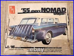 AMT T842'55 Chevy Nomad Wagon 1/16 model kit Sealed bags, BLUE MOLDED