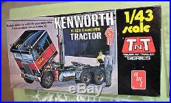 AMT TNT 1/43 Scale Kenworth K-123 Cabover Tractor Kit T702 Unbuilt in Box