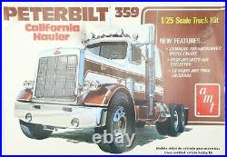 AMT USA 1/25 Model Kit Peterbilt 359 California Hauler Truck Tractor Cab