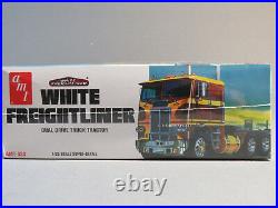 AMT WHITE FREIGHTLINER TRACTOR TRAILER TRUCK MODEL KIT 125 Scale AMT620 NEW