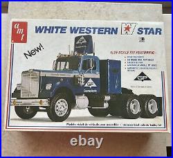 AMT White Western Star Georgia Pacific 1/25 Scale Kit Open Box Rare