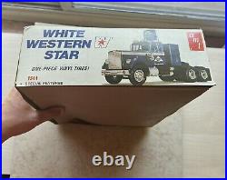 AMT White Western Star Georgia Pacific 1/25 Scale Kit Open Box Rare