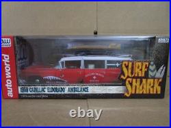 AWith312 1959 CADILLAC AMBULANCE SURF SHARK PLUS MODEL KIT FREE SHIP