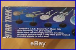 Amt 12500 Star Trek Uss Enterprise Model Set 7 Complete Model Kits Amt954/06