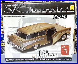 Amt 1957 Chevrolet Nomad Wagon #t843 Big 1/16 Mpc Nos Model Kit Factory Sealed