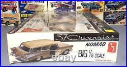 Amt 1957 Chevrolet Nomad Wagon #t843 Big 1/16 Mpc Nos Model Kit Factory Sealed