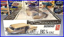 Amt 1957 Chevrolet Nomad Wagon #t843 Big 1/16 Mpc Nos Model Kit Factory Sealed