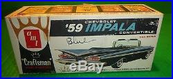 Amt 1959 Chevy Impala Convertible Model Car Mountain 1/25 4013 Craftsman