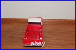 Amt 1960 Ford Pickup Truck Red With White Top Pro Built Kit With Trailer Box